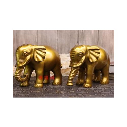 Mahogany elephant set fortune living room TV cabinet wine cabinet new house resin crafts sculpture decoration statues Home