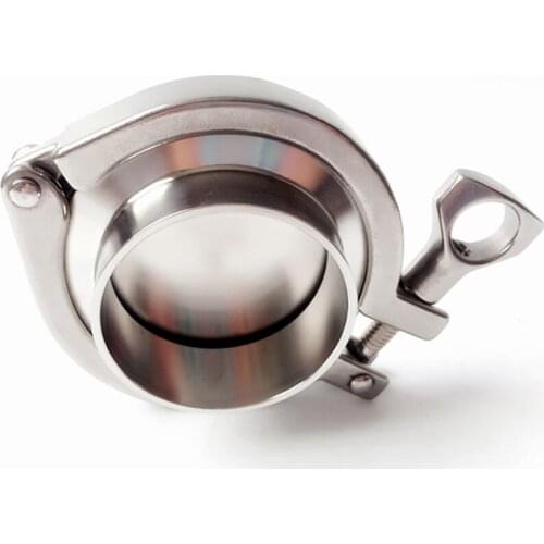 End Cap Set 159mm Pipe OD x 6" Tri Clamp 183mm Ferrule OD SUS 304 Homebrew Sanitary End Cap Set