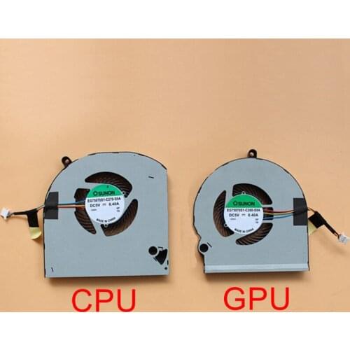 New Original Laptop CPU Cooling Fan For Dell Alienware 15 R3 R4 P69F Cooler EG75070S1-C260-S9A EG75070S1-C270-S9A DC5V 0.4A