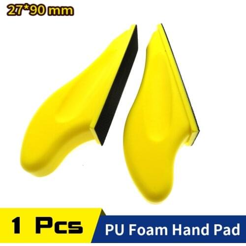 27*90 MM Hand Sanding Block sanding Pad PU Foam Pad for Hook & Loop Discs Abrasive Polishing Grinding Tools