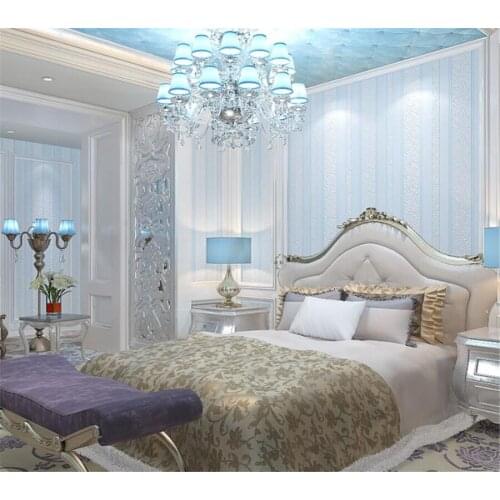 Modern 3D Striped Wallpaper European Luxury Bedroom Embossed Wallpaper Living Room TV Background Wall wallpaper roll BEIBEHANG