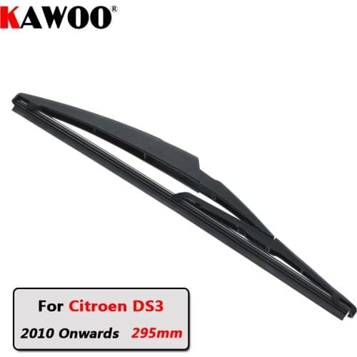 KAWOO Car Rear Wiper Blade Blades Back Window Wipers Arm For Citroen DS3 Hatchback (2010 Onwards) 295mm Auto Windscreen Blade