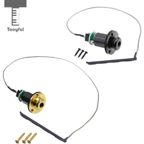 Tooyful Durable DIY Ukulele Piezoelectric Endpin Piezo Pickup with Screws 4 String Hawaii Guitar Accessory