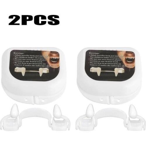 Halloween Decor Vampire Teeth Retractable Zombie Teeth Safety Soft Silicone Vampire Fangs Horror Bloody Vampire Party Decoration