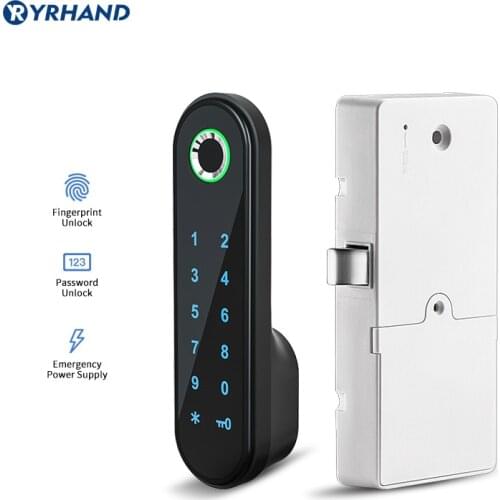 Smart Digital Reader Electronic Lock Support Fingerprint/Code Unlock Keyless Child Safety Cabinet Lock With USB
