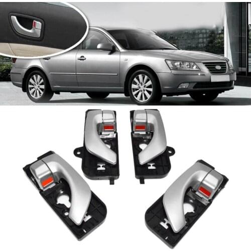 Inside Door Handle Front Rear Left Right Set for Hyundai Sonata 2005 2006 2007 2008 826103K020 826203K020 Car Styling