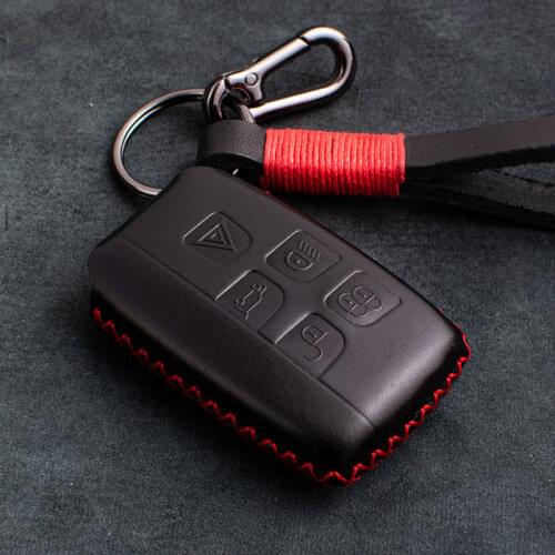 1X Genuine Leather Car Key Case For Jaguar XE XJ XJL XF For Land Rover RANGE ROVER SPORT Freelander 2 DISCOVERY 4 Evoque