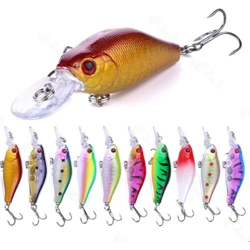 1pc Lifelike VIB Floating Fishing Lure 7CM 8G Pesca Hooks Fish Wobbler Tackle Crankbait Artificial Hard Bait Fishing Accessories