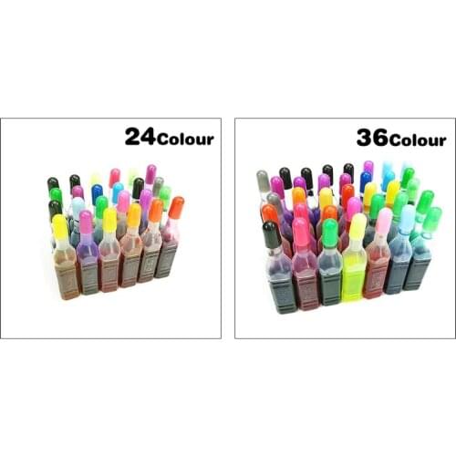 24/36 Colors 8ml Pigment DIY Slime Supplies Accessories Epoxy Resin Ink Dye Ink DIY Handmade Art Crafts Coloring Dye Colorant