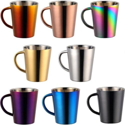 300ml Coffee Mug Heat Insulation Double Wall Easy to Carry Travel Tumbler Milk Coffee Cups for Home Drinkware