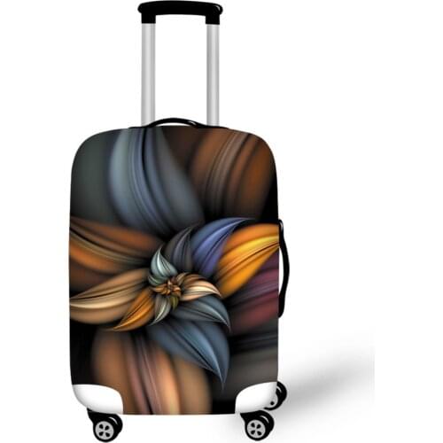 AnyFocus 3D Flower Travel Luggage Protective Cover for 18-30 Inch Trolley Suitcase Elastic Trunk Case Dust Covers with Zipper