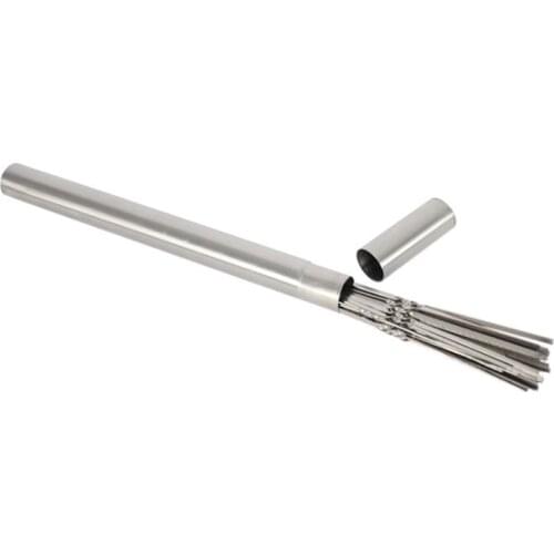 60Set 30pcs/set Stainless Steel Kebab Sticks Needle Flat Barbecue Forks Picnic Skewers Kitchen Accessories Meat Holder SN1552