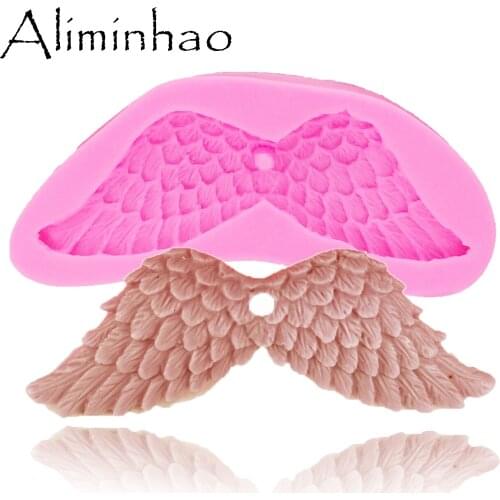 B1183 Angel wings with holes silicone mold cake decorating tools fondant chocolate dessert moulds Resin Craft DIY Mold