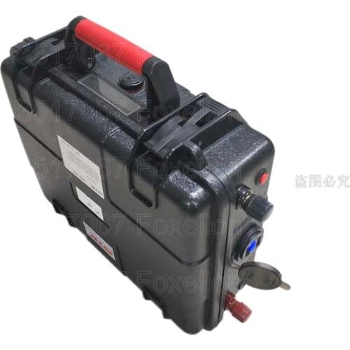 Suitcase 24v 50Ah 24v li ion battery pack waterproof hard for 1000w EV motor rv 500w bike power energy storage + 5A charger