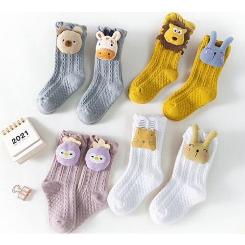Newborns Knit Toddlers Childrens Clothing Socks Girl Kids Boy Cotton Cute Cartoon Breathable Warm Children Baby Anti-skid Socks