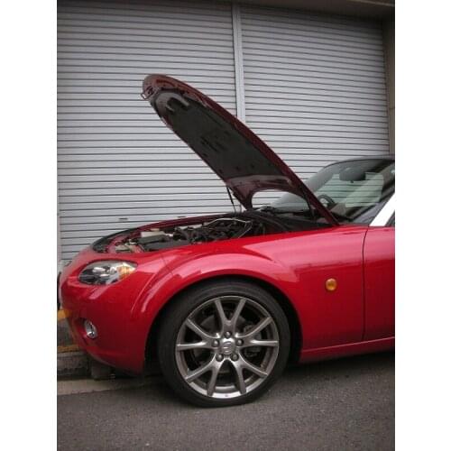 For 2005-2015 Mazda Roadster NC Front Hood Bonnet Gas Struts Lift Support Shock Damper Carbon Fiber