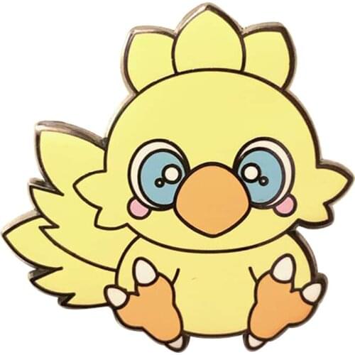 Chocobo Enamel Pin mystery dungeon Brooch fantasy fables Badge super gamers gift
