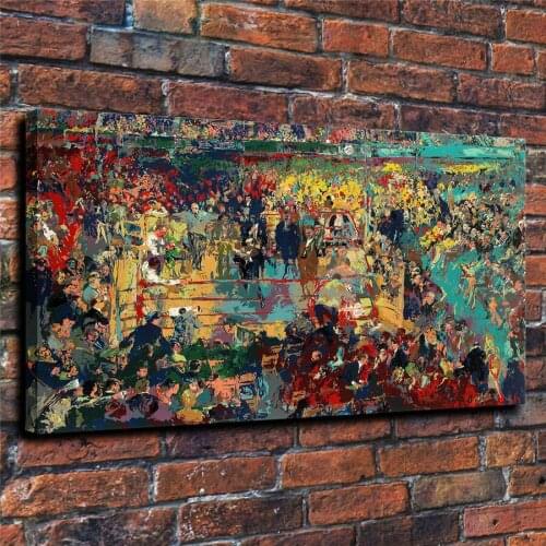 LeRoy Neiman HD Print Modern Abstract Madison Champion Oil Painting on Canvas Poster Wall Art Picture for Living Room Home Decor