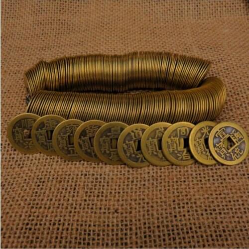 50pcs/set 23mm Chinese Copper Coins Qing Dynasty Antique Currency Cash Retro Collectible curio souvenir Gift