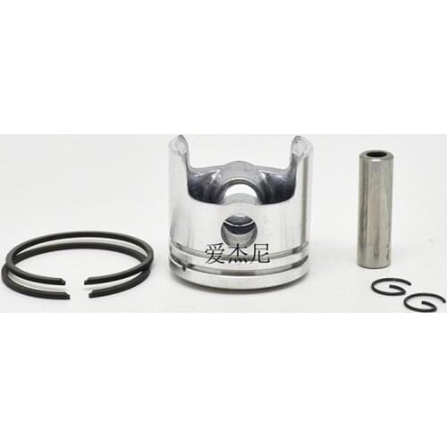 Piston kit 37mm for KAAZ Kawasaki TH34 TH34D 2 cycle 34CC Trimmer brush cutter cylinder rings pin clips assy replacement