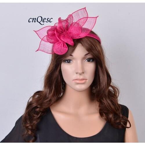 NEW Wholesale 8 colours ARRIVAL!Black sinamay hats fascinator flower for kentucky derby Races wedding Womens hat.FREE SHIPPING