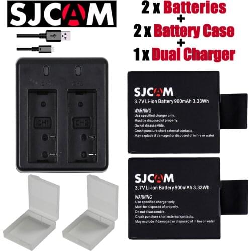 New 2pcs SJCAM sj4000 eken H9 H3 H8 W9 G3 GIT-LB101 GIT BATTERY sj5000 sj6000 sj7000 SJ8000 SJ9000 battery+ Dual charger