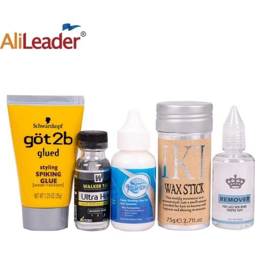 New Quality Waterproof Lace Wig Bonding Glue 38 ML Glue Remover Hair Edge Control Gel Wax Stick Alileader Tools