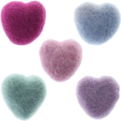 Woolen Heart Newborn Heart Shape Stuffed Baby Photography Props Photo Shot DIY Headdress Hair Band Hat Clothing Decoration Cute