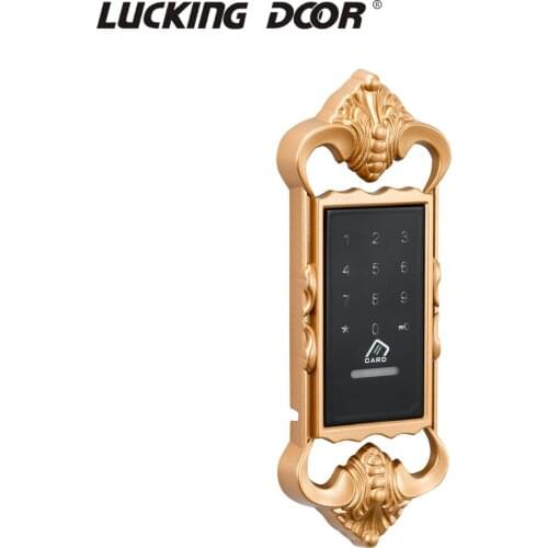 RFID card reader Golden color office cabinet safety locks wooden furniture locks with for gym/apartments/spa center etc