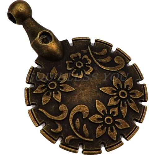 Sewing Thread Yarn Cutter Pendant Round Shape Antique Bronze Craft DIY Tool Drop Shipping