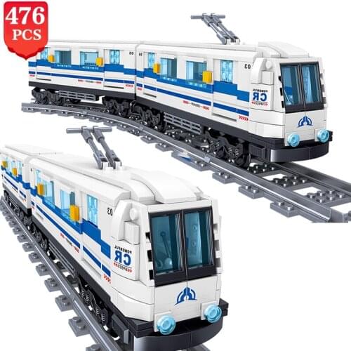 Creator Transport Scene Building Blocks High Speed Subway Train Model High-Tech Toys for Children Gifts