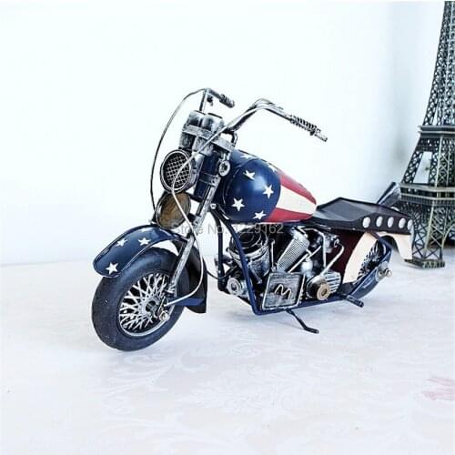 New Fashion American style Retro metal craft vintage handmade motorcycle model toy pub/home decoration Promotion/business gift