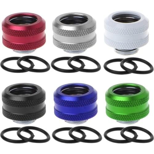 Water Cooling G1/4 Thread 14mm Rigid Hard Tube Connector Water Block Fittings