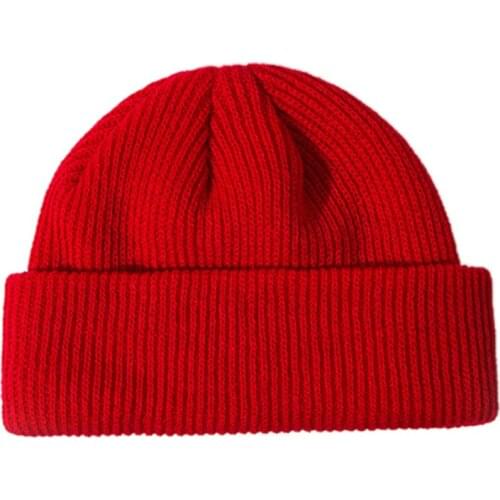 1PC 22cm*14cm Beanie Hat Warm Ribbed Winter Turn Ski Fisherman Hat