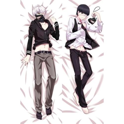 150cm HOT Japanese Anime Pillowcase Tokyo Ghoul Kaneki Ken MASK decorative Hugging Body Pillow Case Bedding