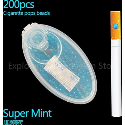 200pcs Super Mint Cigarette Pops Beads DIY black ice Menthol Fruit Flavour Capsule ball filter Holder Smoking Accessories GIFTS