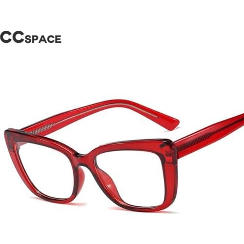 48180 Square Plastic Titanium Glasses Frames Cat Eye Ultralight Men Women Optical Fashion Computer Glasses