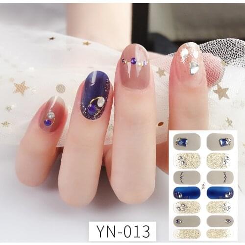 5D Rhinestone Nail Sticker Desiners Beauty Flower Self-Adhesive Back Acrylic Nail Art Stickers for Nails DIY Manicure Decoration