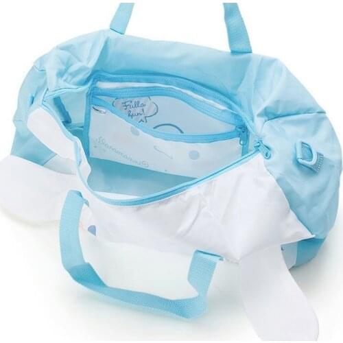 8pcs 5 patterns kawaii foldable traveling storage bag with a strap student back to school supplies