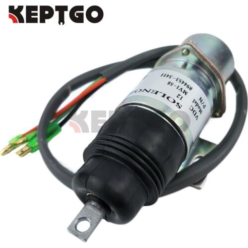 894453-3411 MV1-58 Stop Solenoid 12VDC 8-94453341-0 for Hitachi Isuzu Engine