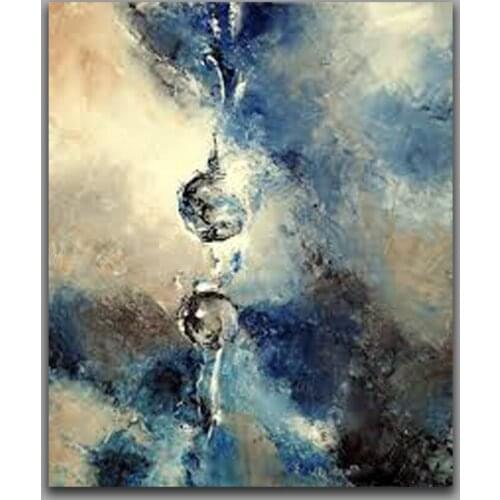 Abstract One Drop of Water Modern Wall Art Canvas High Quality Handmade Oil Painting