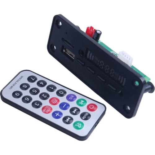 Bluetooth5.0 MP3 WMA Decoder Board Audio Module Support TF FM Audio Radio Module Recording Function For Car accessories