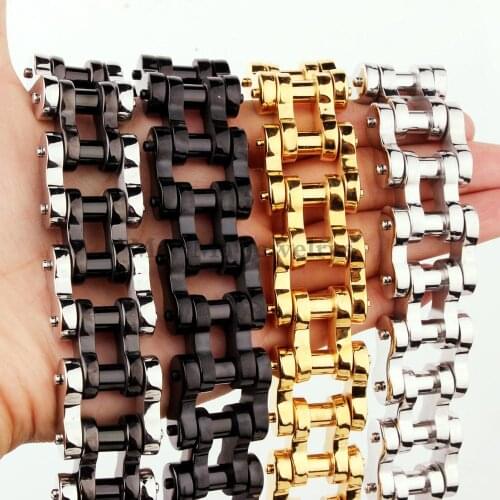 9inch 22mm Mens Bracelet 316L Stainless Steel Motorcycle Chain Bracelet Bike Chain Bangle