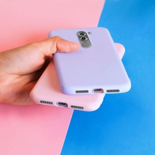 For Huawei Honor 6X case Huawei Mate 9 lite funda Silicone tpu Soft candy color Back Cover for Huawei GR5 2017 honor 6x x6 Case