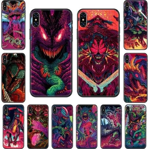 Cs go Hyper Beast Phone case For iphone 4 4s 5 5S SE 5C 6 6S 7 8 plus X XS XR 11 PRO MAX 2020 black painting prime silicone