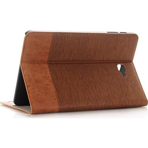 Cross Pattern Book Cover Card Holder Folio Stand PU Leather Case For Samsung Galaxy Tab A 10.1 T585 T580 SM-T580 T580N Tablet