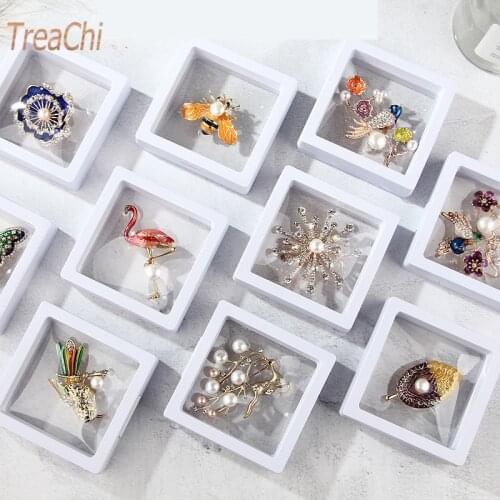 Earrings Display Holder Acrylic Transparent Suspended Display Stand Ring Necklace Watch Diamond Case Gemstone Display