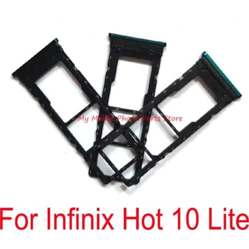 10 PCS New Dual Sim Card Reader Holder Tray Slot For iPhone XR iPhonexr Card Slot Socket Replacement Connector Repair Part