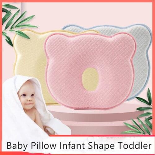 Baby Pillow Infant Shape Toddler Sleep Positioner Anti Roll Cushion Flat Head Pillow Protection of Newborn Almohadas Bebe