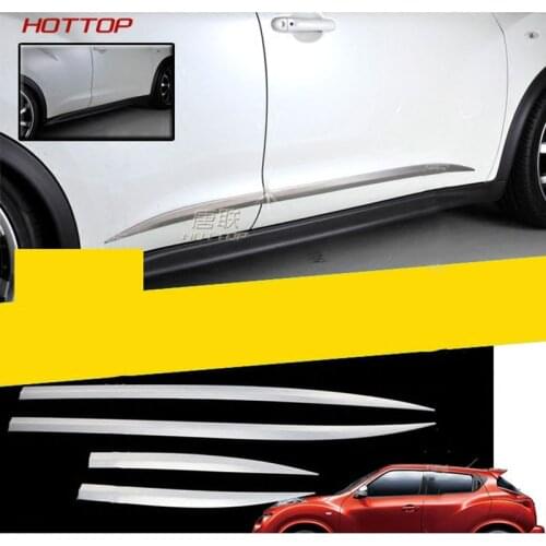 For Nissan Juke 2010-2016 Door Side Body Molding Trim Tainless Steel Car Styling Cover Accessories